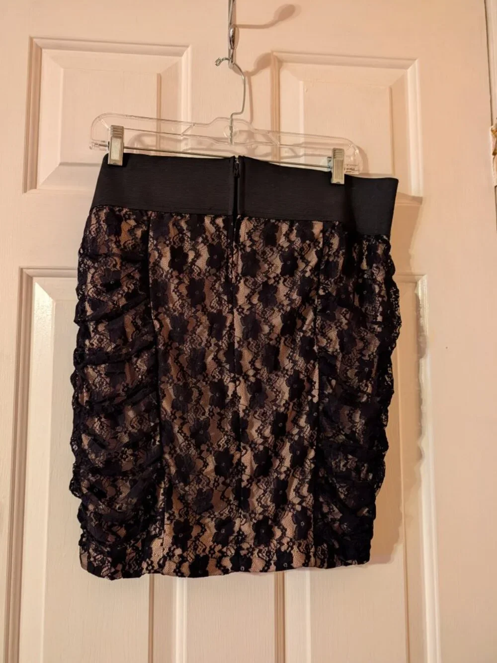Torrid Black Lace Sheer Mini Skirt ~ 16